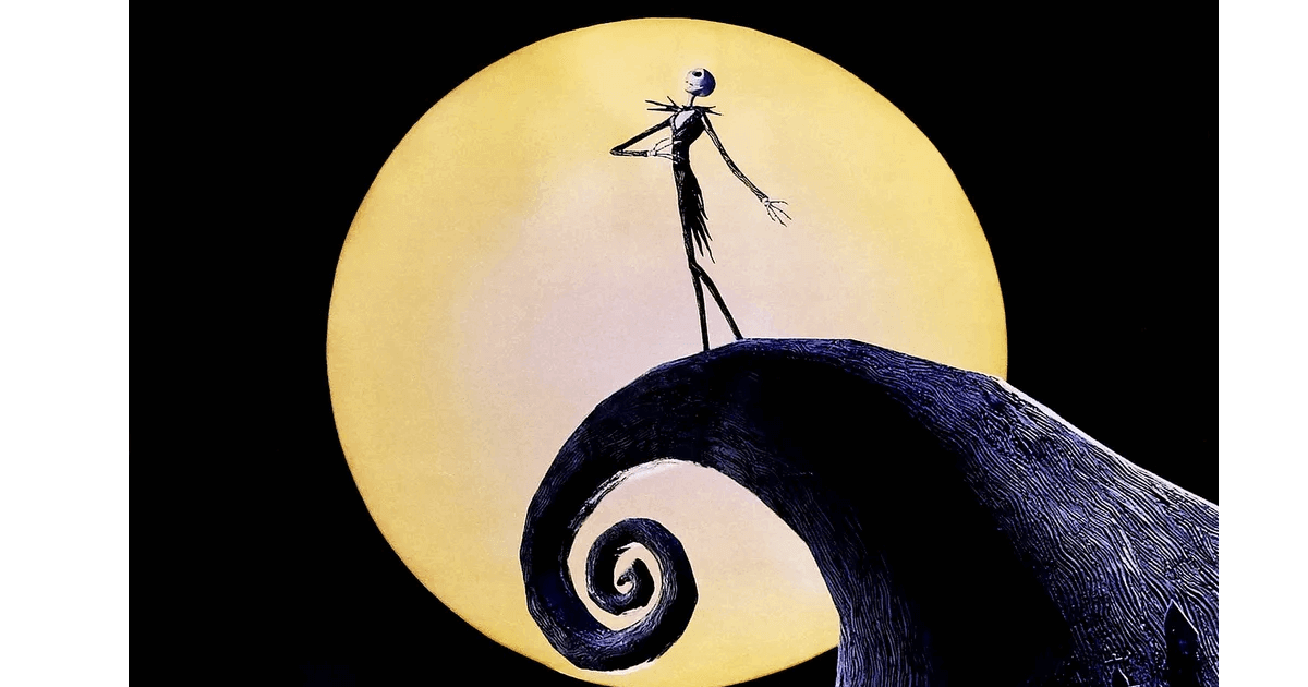 a cartoon of a person standing on a curved black surface